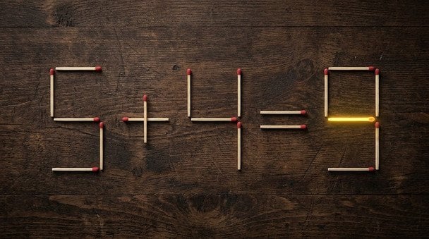 Відповідь на тест з сірниками