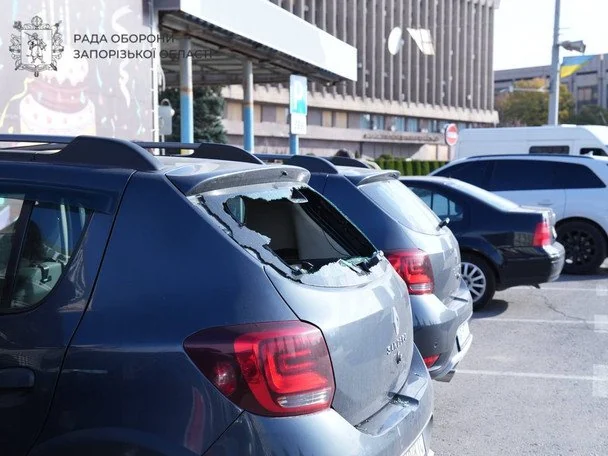 Наслідки атаки на транспорт у Запоріжжі 29 жовтня / © Рада оборони Запорізької області