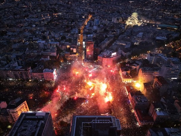 Протести у Сербії / © Associated Press