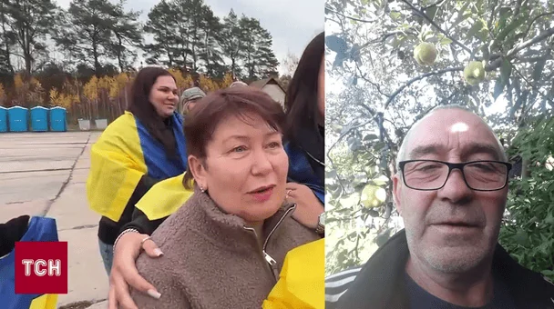 "Диво, яке відбулося": подружжя з окупованих Олешків возз’єдналося в Україні після трьох років розлуки